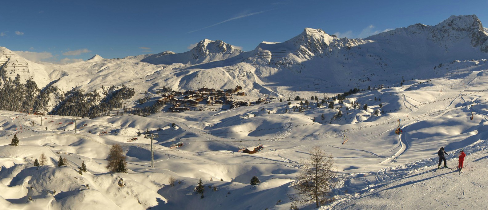 vue belle-plagne depuis la bergerie